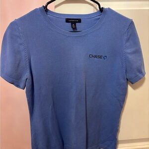 Lands' End Women's Short Sleeve Tee in Soft Blue